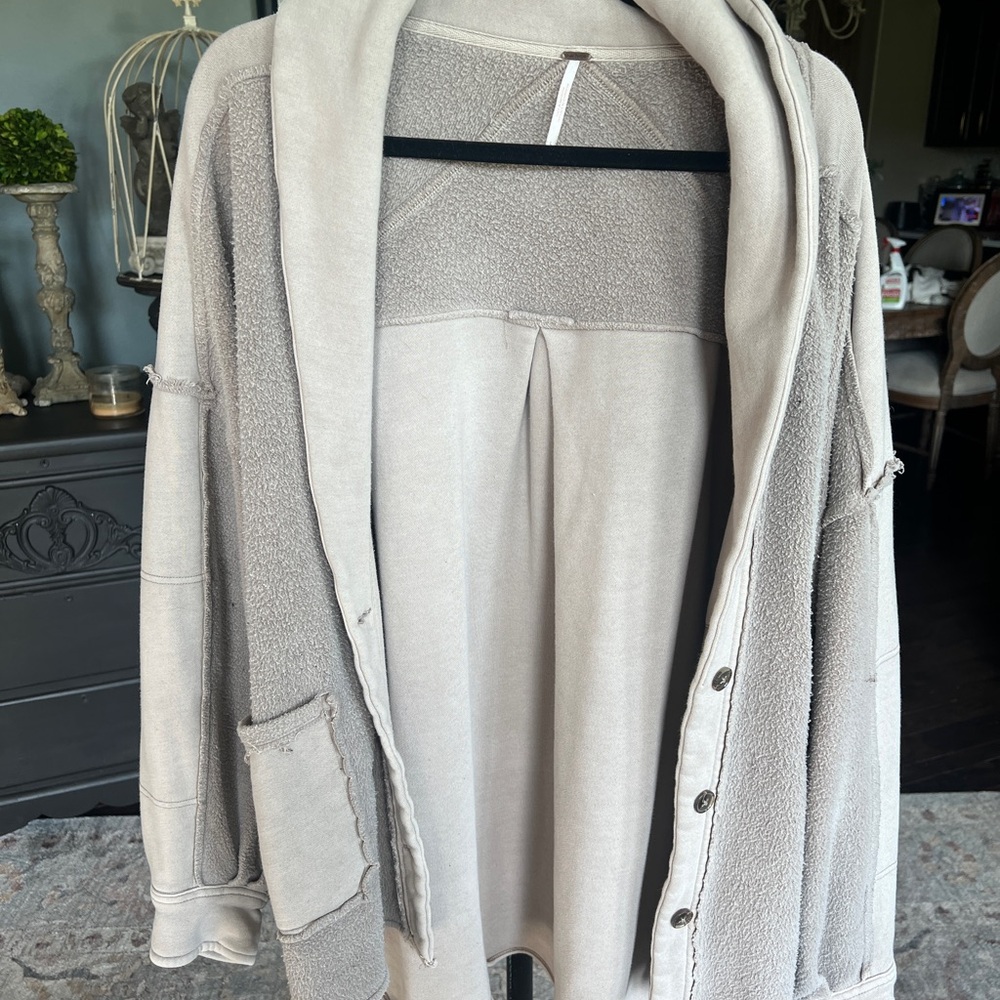 Free People Taupe Knit Sweater